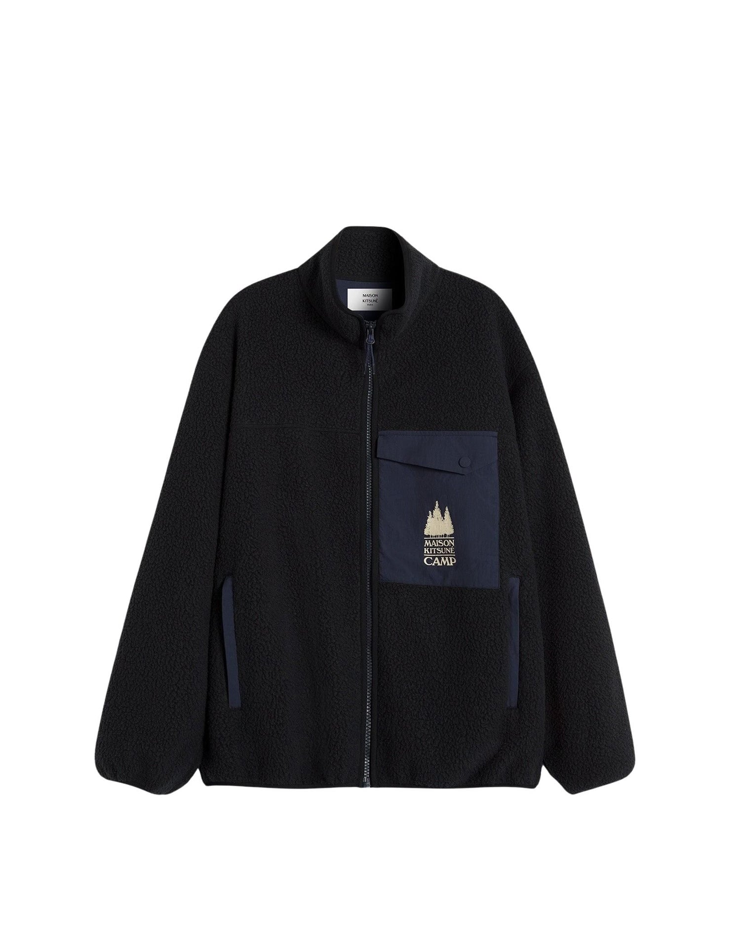 Maison Kitsuné Camp Zip Jacket - Black