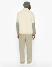 Casual Fleece Jacket - Ecru