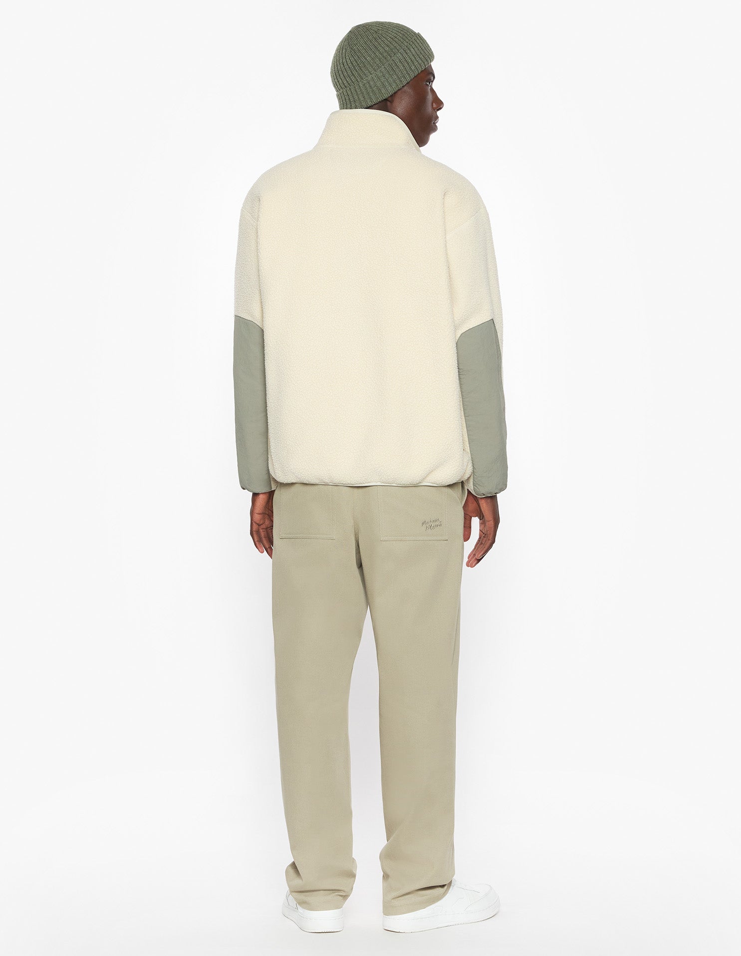 Casual Fleece Jacket - Ecru