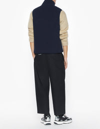 Sleeveless fleece jacket - Navy