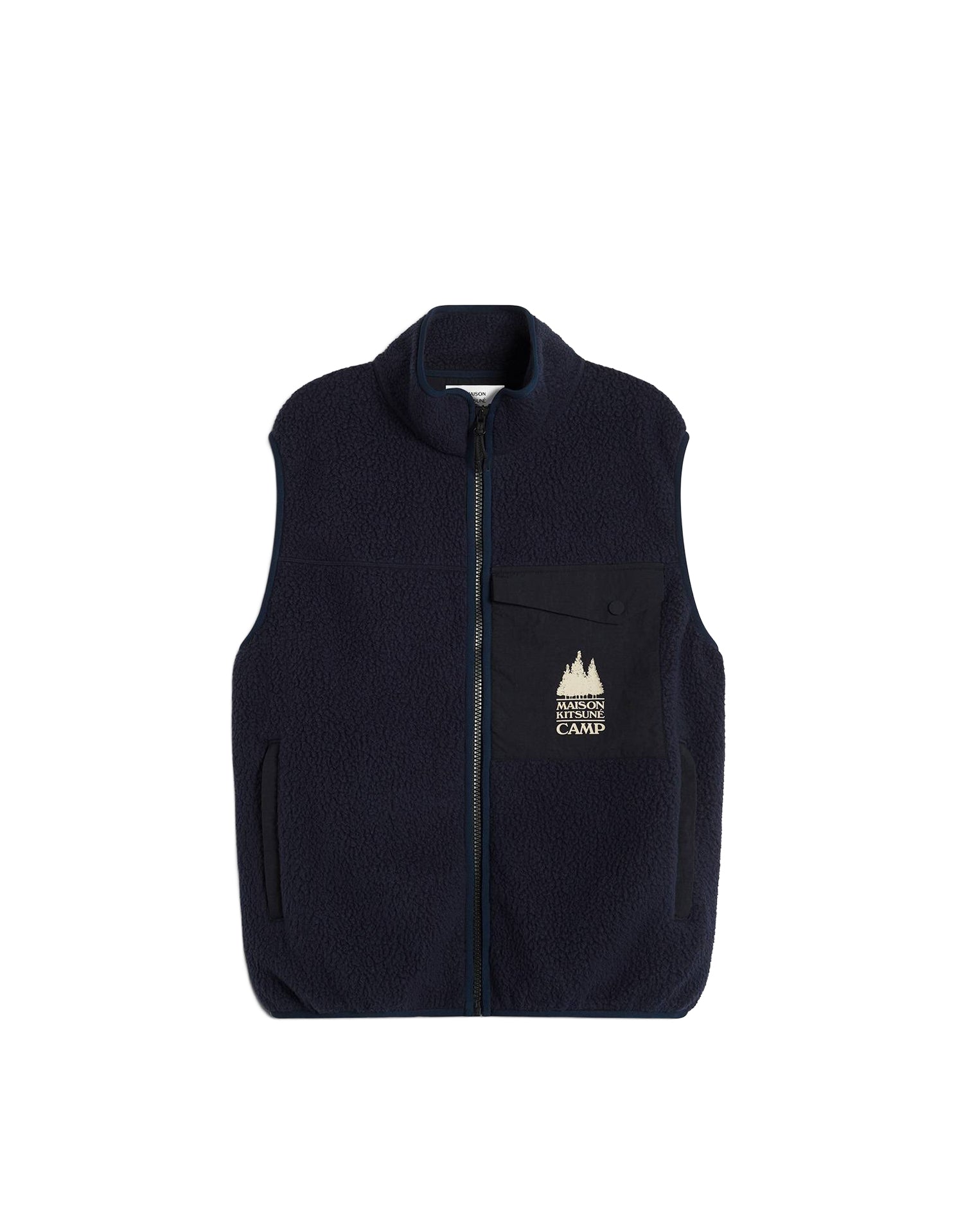 Sleeveless fleece jacket - Navy
