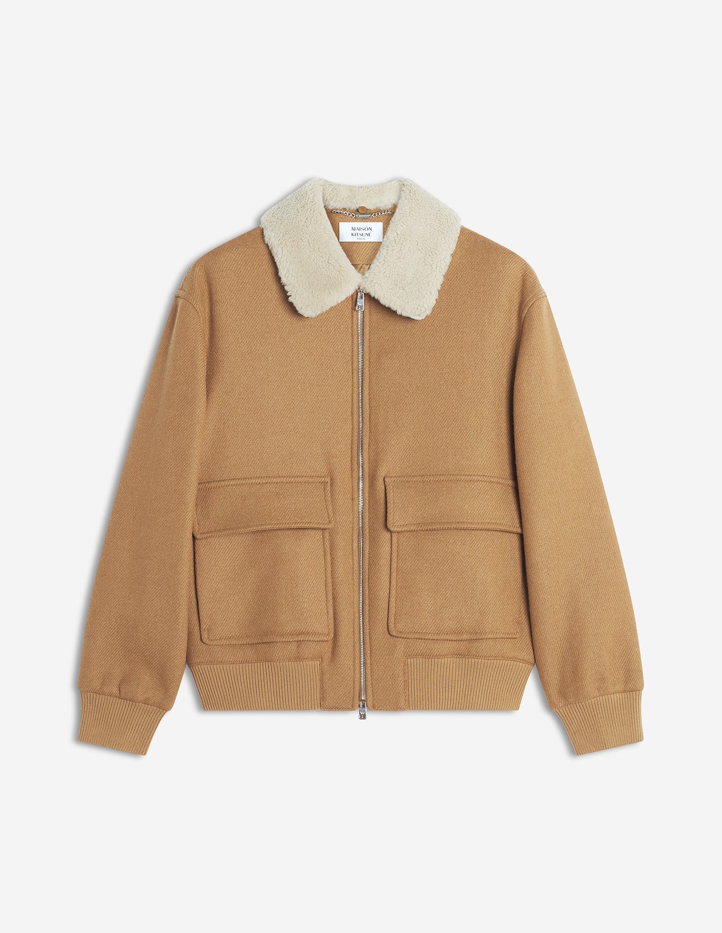 Shearling Collar Jacket - Chipmunk