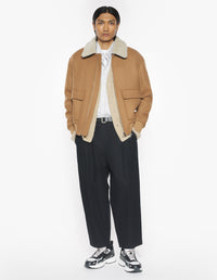 Shearling Collar Jacket - Chipmunk