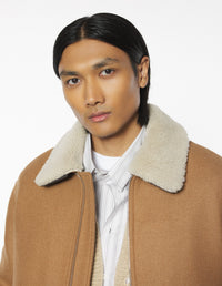 Shearling Collar Jacket - Chipmunk