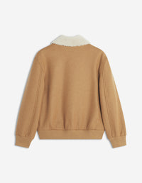 Shearling Collar Jacket - Chipmunk