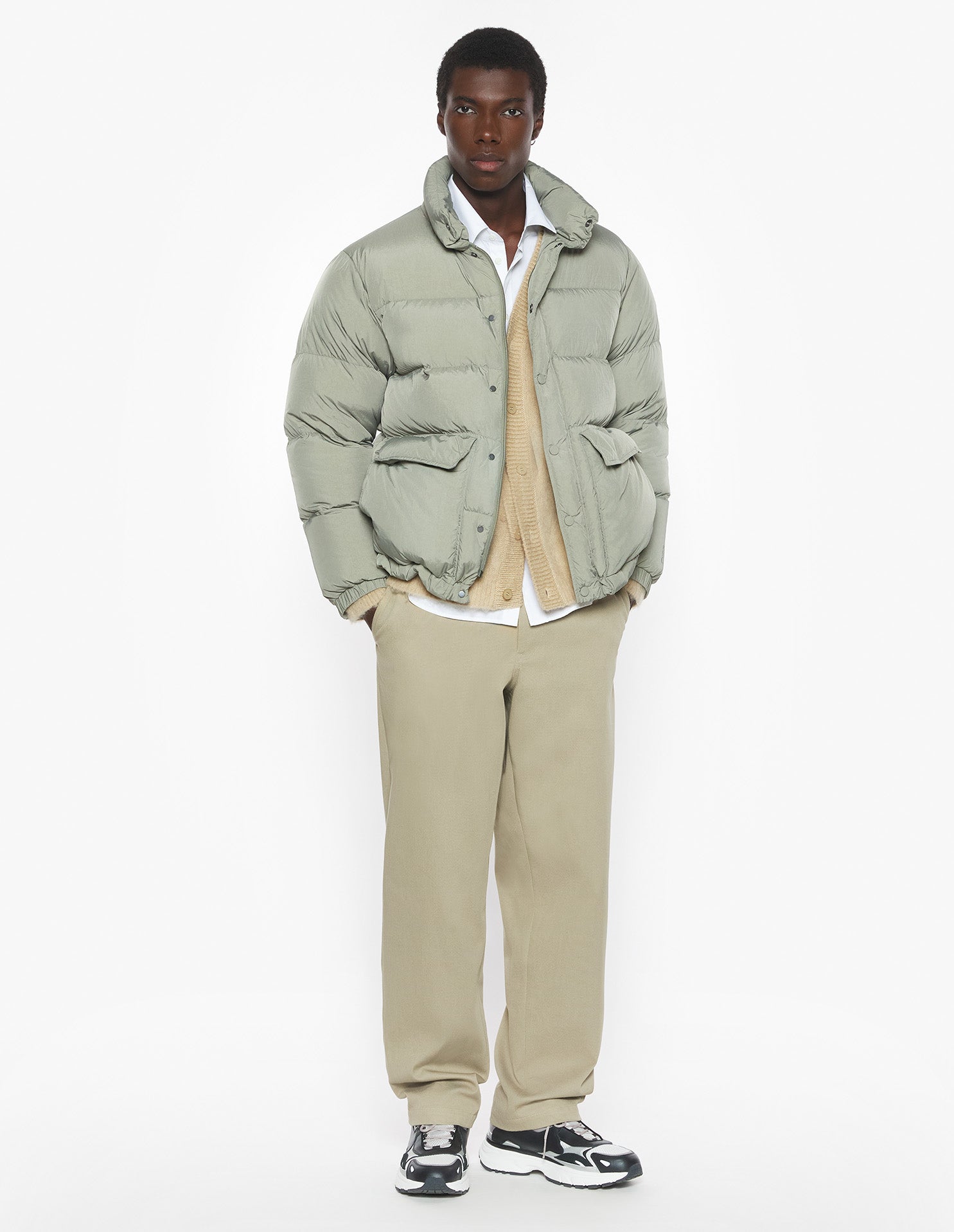 Quilted Puffer - Pebble