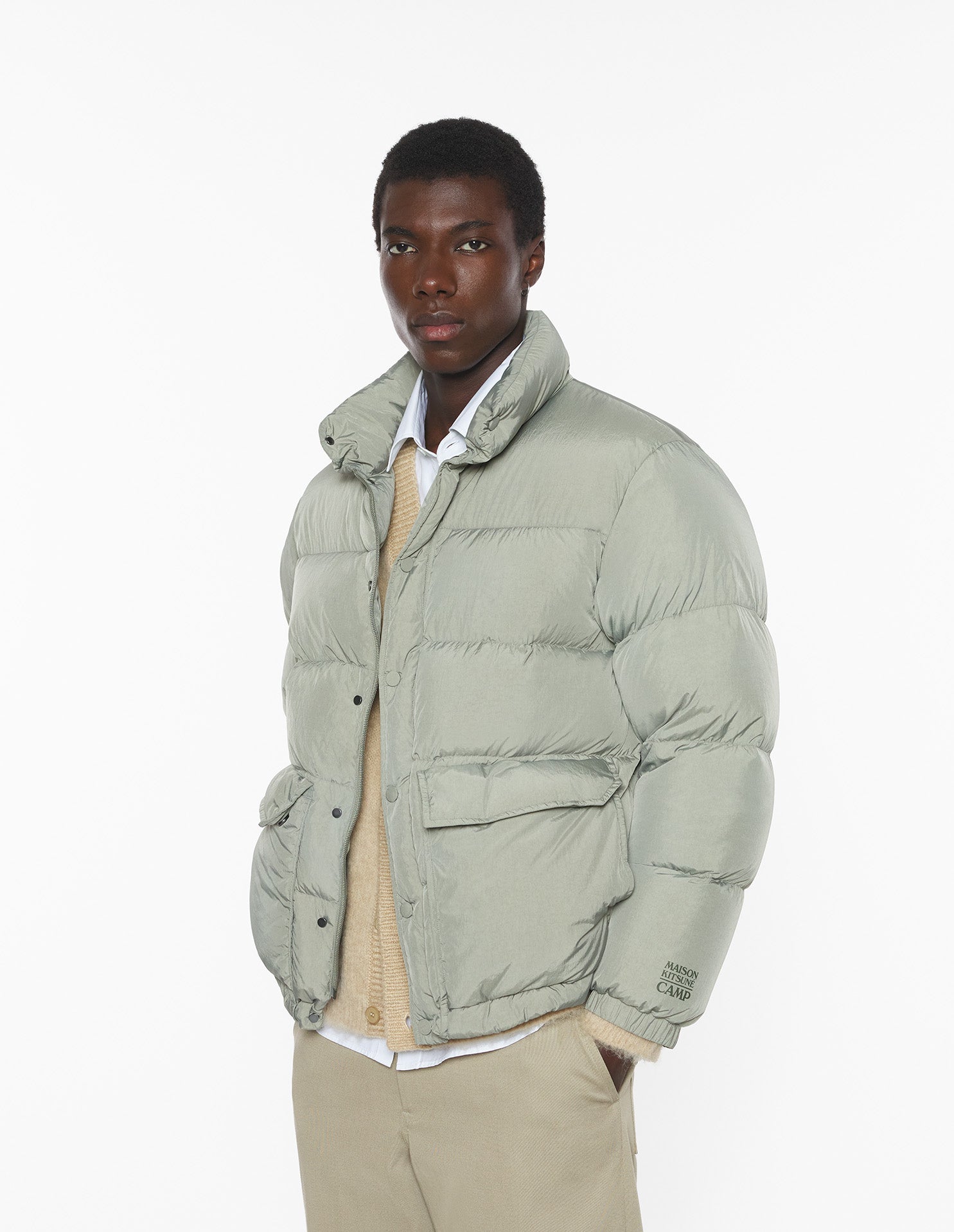 Quilted Puffer - Pebble