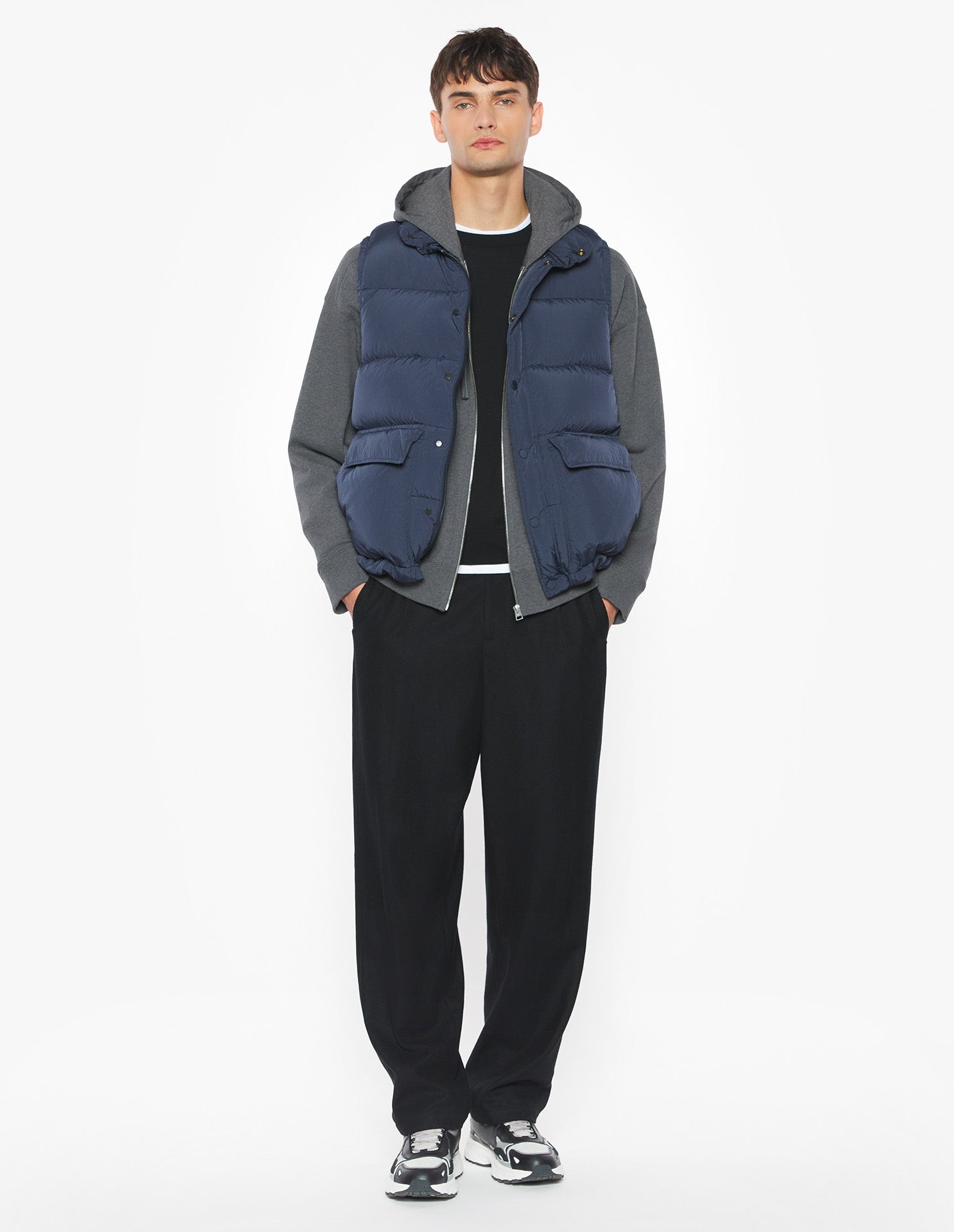 Sleeveless Puffer - Navy