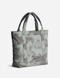 Camo Fox Large Tote - Pebble