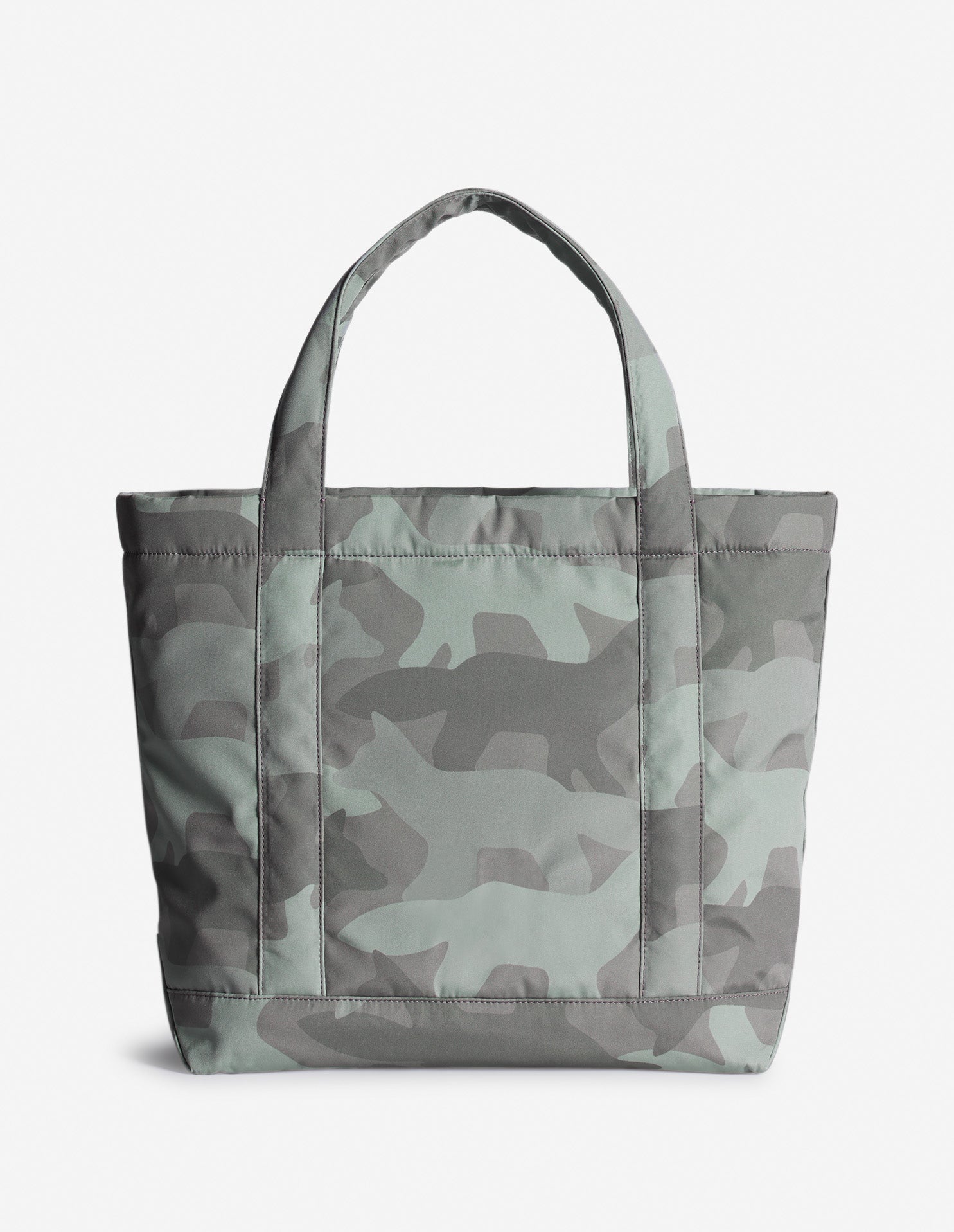 Camo Fox Large Tote - Pebble