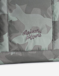 Camo Fox Large Tote - Pebble