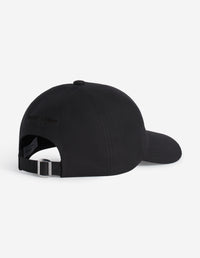 Cap with embroidered badge - Black
