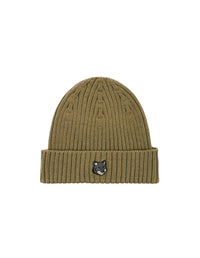 Hat with embroidered wool crest - Roast