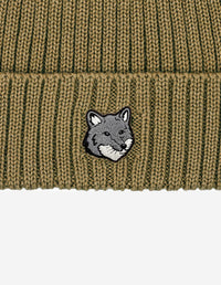 Hat with embroidered wool crest - Roast