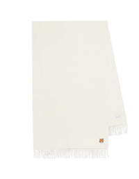 Scarf with edged crest in wool - Paper