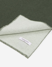 Écharpe à logo Maison Kitsuné en laine - Bay Leaf