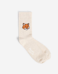 Fox Head Socks - Light Beige Melange