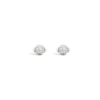 Boucles d'oreilles M'ama non M'ama en Or blanc 18K & Diamant