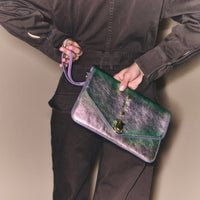 Pochette Alicia en cuir - Lune