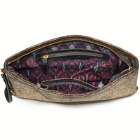 ZZ HORS LIGNE Grande pochette Lou en cuir - Or