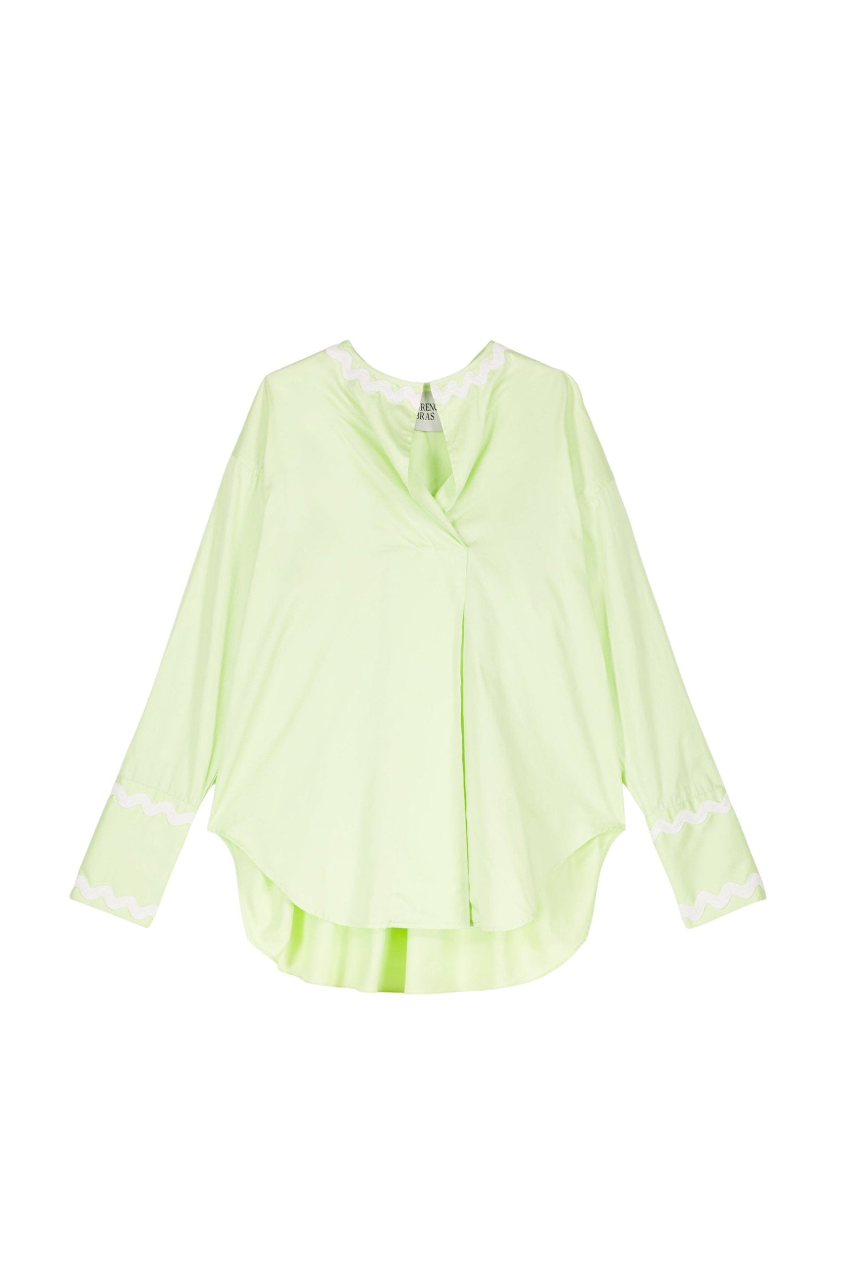 Blouse Pola coupe oversize en lin mélangé - Green