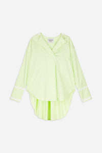 Blouse Pola coupe oversize en lin mélangé - Green
