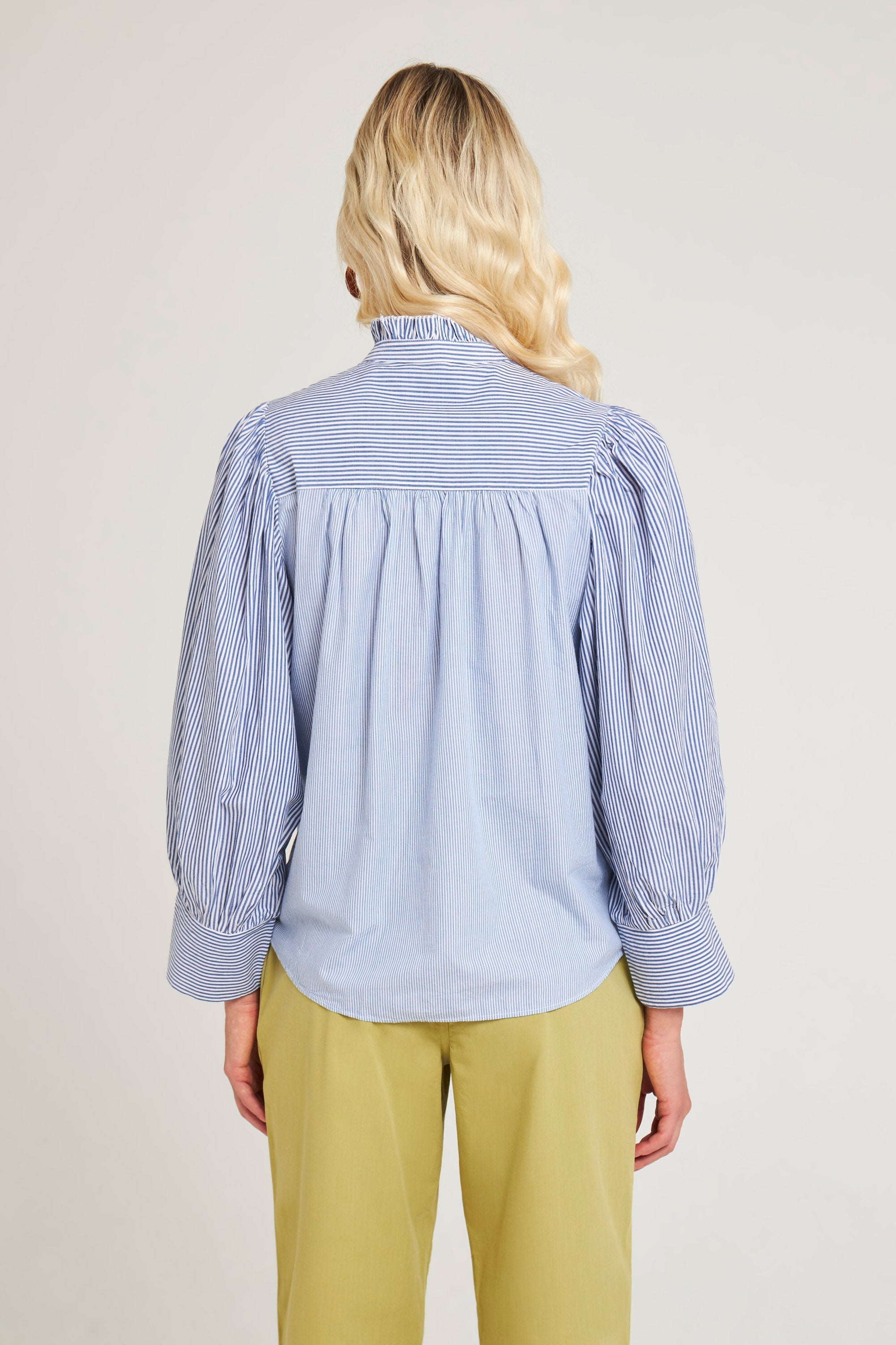 BLUE POLETTE BLOUSE