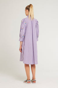 Robe brodée Polly - Purple