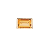 Chevalière Poppy en or jaune - Citrine