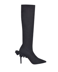 Bottes Rouches 85 en daim - Black