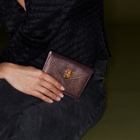 ZZ HORS LIGNE Porte-cartes Alex en cuir - Rose Do