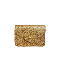 Porte-cartes Alex en cuir - Or Antique