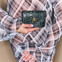 Porte-cartes Alex en cuir nappa - Noir