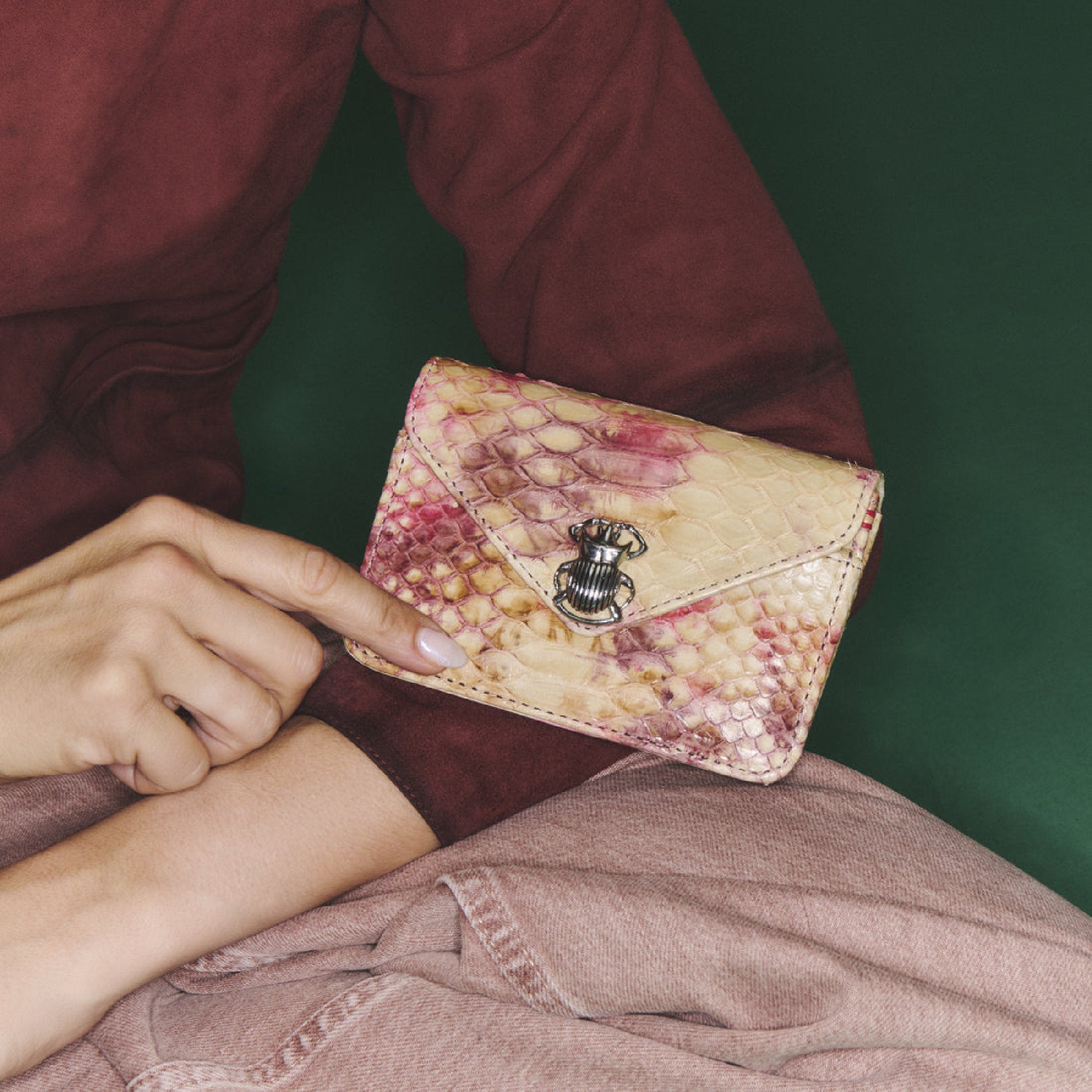 Porte-cartes Alex en python - Amphore