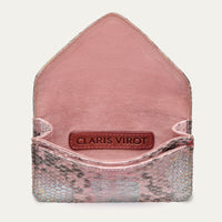 Porte-cartes Alex en python - Corail Rose