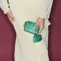 Porte-monnaie Karl en python - Tulum