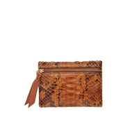 Porte-monnaie Olivia en python - Moka
