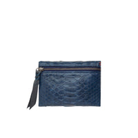 Porte-monnaie Olivia en python - Navy