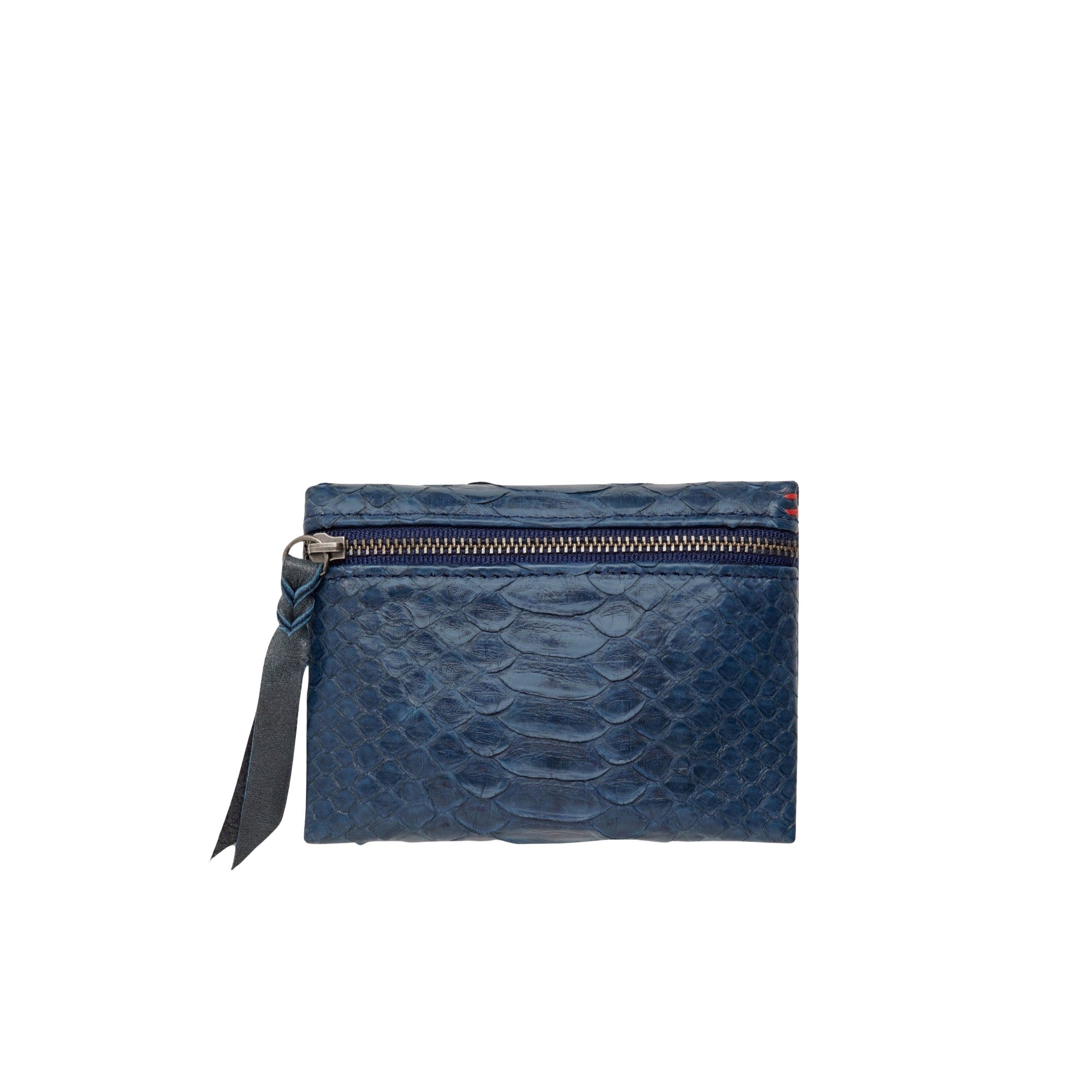 Porte-monnaie Olivia en python - Navy