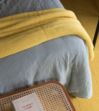 Plaid Baci en laine - Jaune