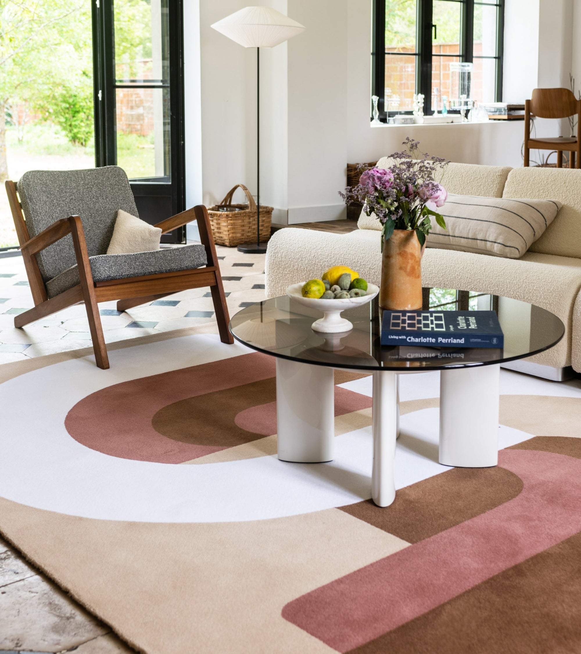 Tapis Roma 300x400 en laine - Beige rosé