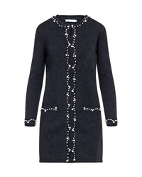 Cardigan Prima orné de perles - Black