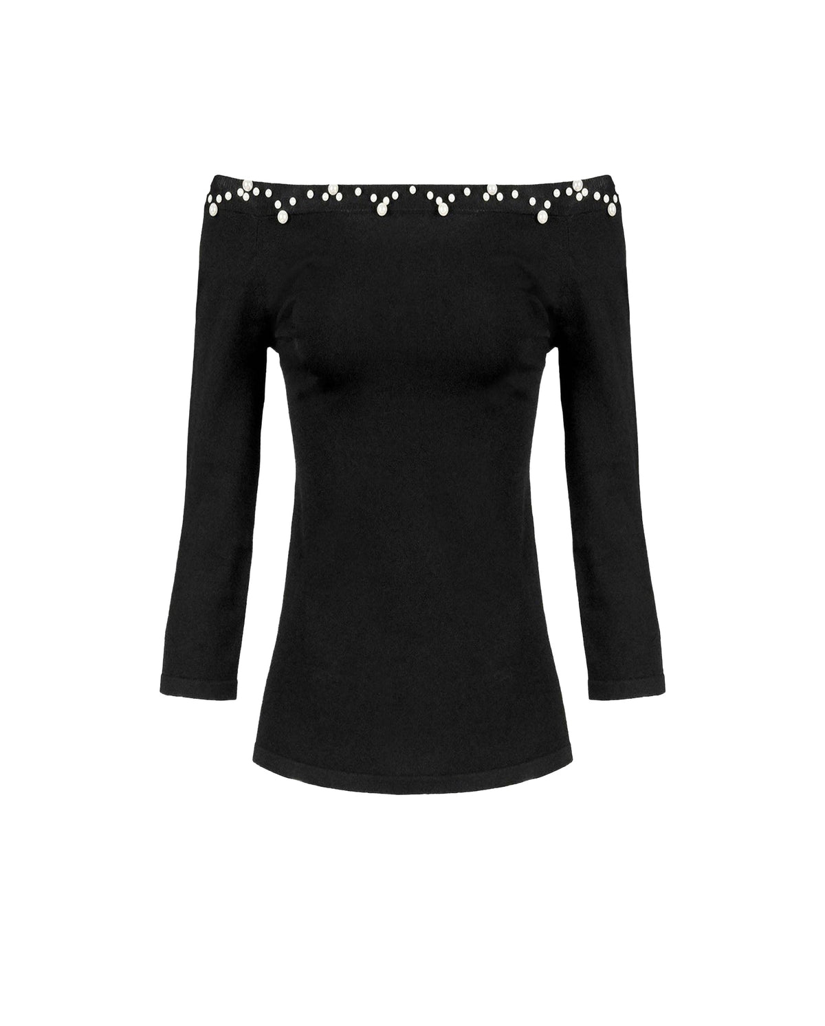 Pull Primera orné de perles - Black