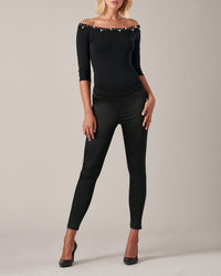 Pull Primera orné de perles - Black