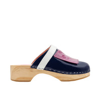 96 QTY / BLEU/MULTICO CHAUSSURES CUIR CHARLOTTE