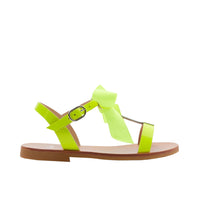 22 QTY / JAUNE FLUO CHAUSSURES CUIR MARQUISE