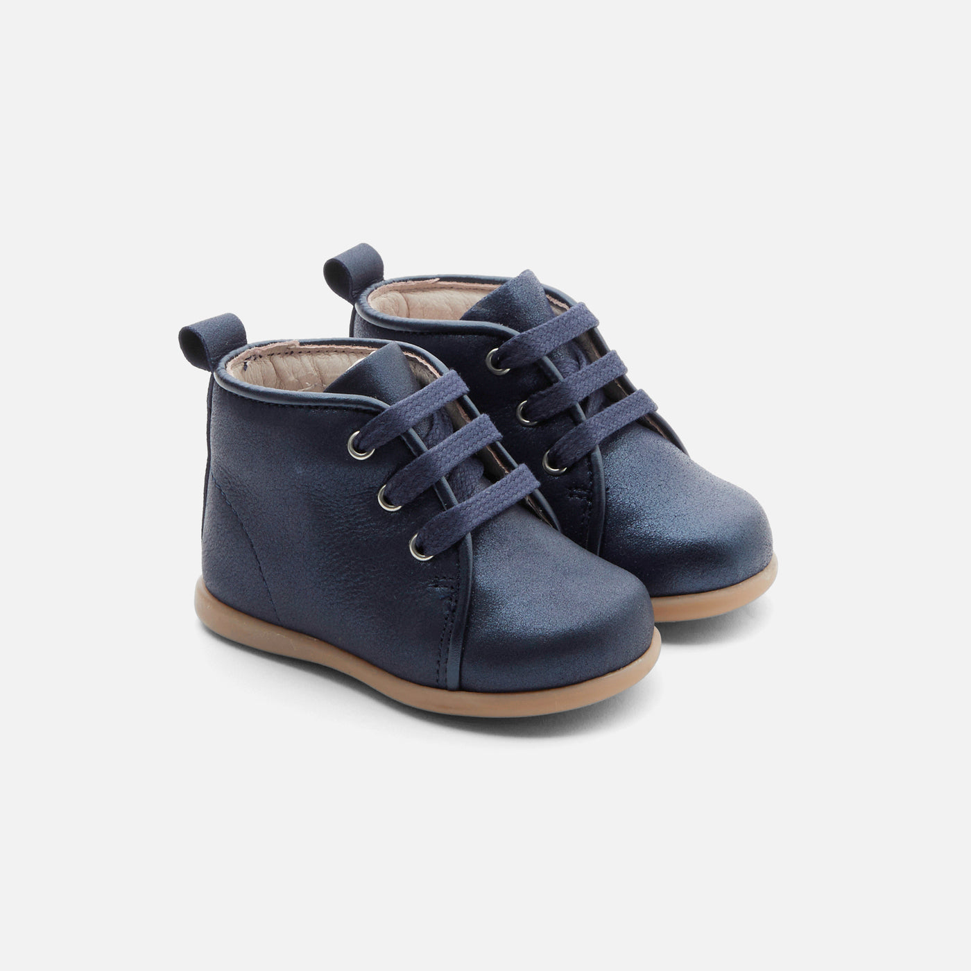 3 QTY / MARINE JACADI CHAUSSURES CUIR TICKETTE