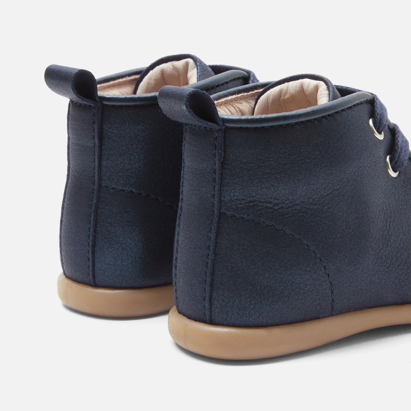 3 QTY / MARINE JACADI CHAUSSURES CUIR TICKETTE