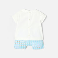 140 QTY / BLANC/MULTICO PAP ENSEMBLE CARESSE