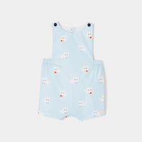 939 QTY / BLEU/MULTICO PAP COMBINAISON/ BLOOMER CAPUCIN